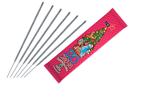  Бенгальские свечи 6 шт 170 мм в пакете  в Новосибирске